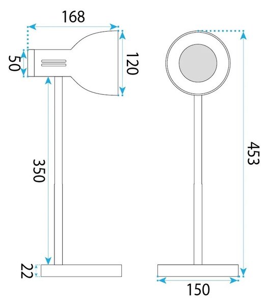 Toolight Stolní lampička JNH046-1T bílá/dekor dřeva