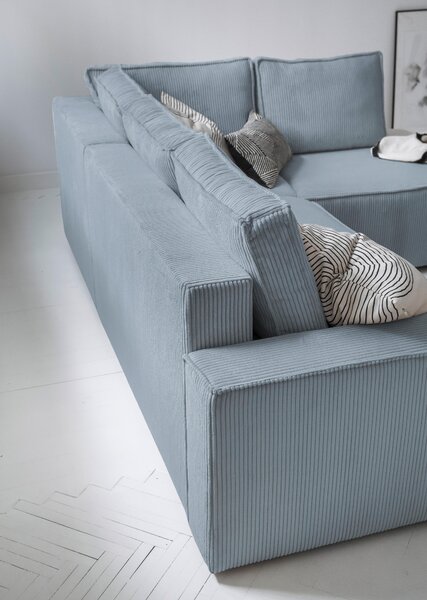 ROHOVÁ SEDAČKA, textil, světle šedá MID.YOU - Sedací soupravy, Online Only