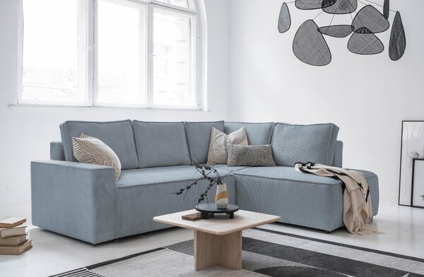 ROHOVÁ SEDAČKA, textil, světle šedá MID.YOU - Sedací soupravy, Online Only