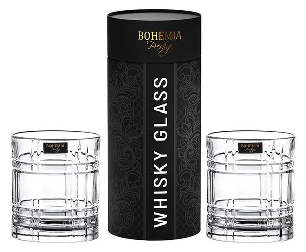 BOHEMIA PRESTIGE SEMPRÉ SKLENICE NA WHISKY V TUBĚ 340 ML SADA 2KS