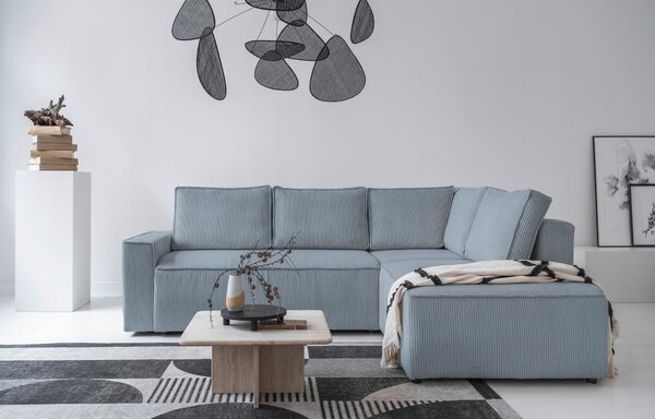 ROHOVÁ SEDAČKA, textil, světle šedá MID.YOU - Sedací soupravy, Online Only