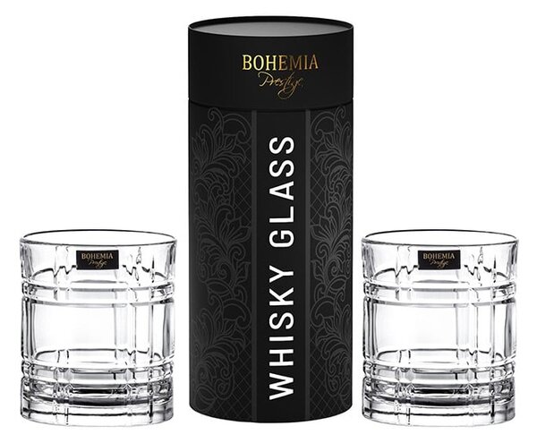 BOHEMIA PRESTIGE SEMPRÉ SKLENICE NA WHISKY V TUBĚ 340 ML SADA 2KS