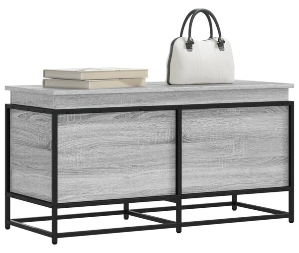 Úložný box s víkem šedý sonoma 100x40x51,5 cm kompozitní dřevo