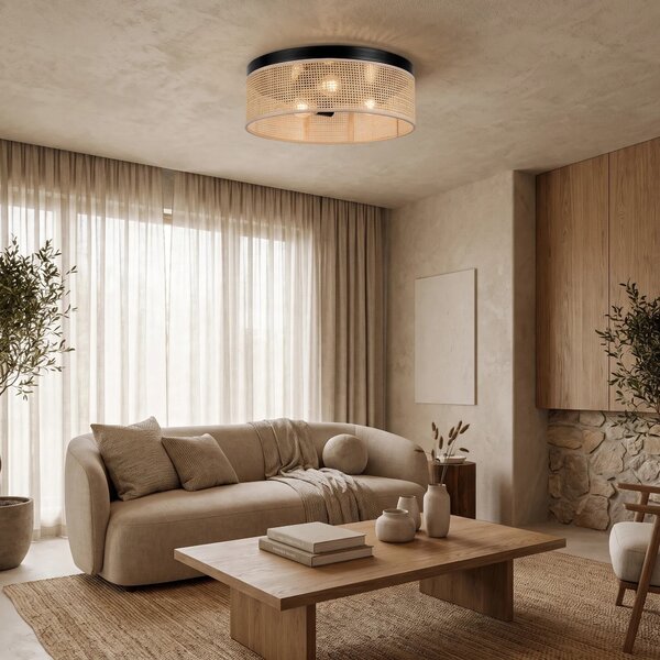 Toolight Stropní osvětlení Modern Loft APP1902-3C černá/hnědá