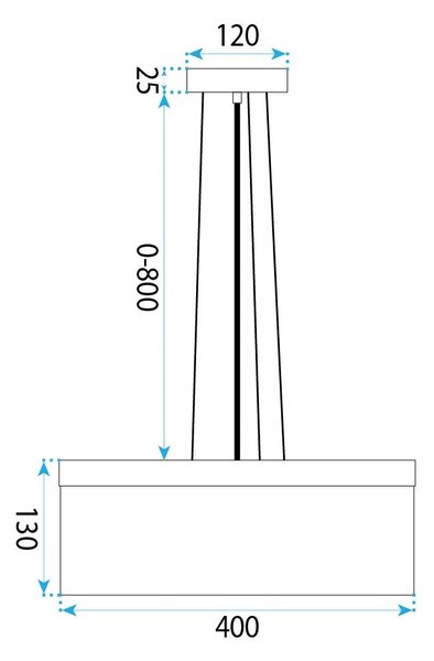 Toolight Závěsné osvětlení Modern Loft APP1901-3CP černá/hnědá
