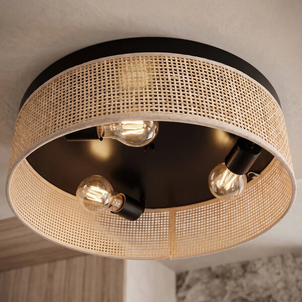 Toolight Stropní osvětlení Modern Loft APP1902-3C černá/hnědá
