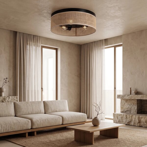 Toolight Stropní osvětlení Modern Loft APP1902-3C černá/hnědá