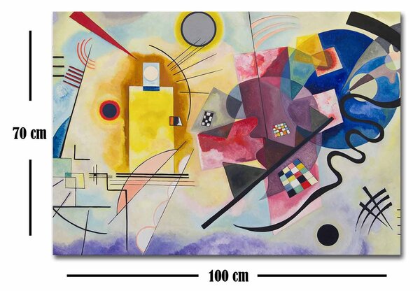 ASIR Obraz reprodukce YELOW-RED-BLUE W. KADINSKIJ 70 cm