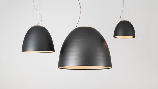 Artemide A240610 Nur Halo Anodized aluminium, závěsné svítidlo s nepřímým osvětlením, 1x205W E27, hliník, prům. 55cm