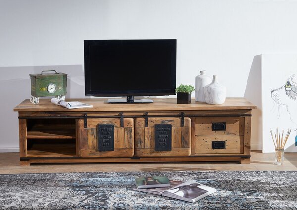 IRON II. TV stolek 200x55 cm, mango