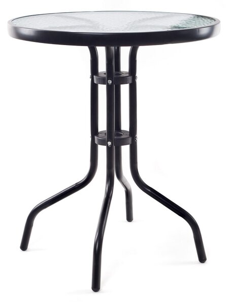 Stolek VTP 50XG4027B kovový se skleněnou deskou