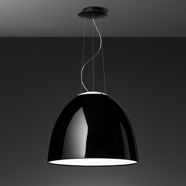 Artemide A242110 Nur Gloss Halo Black , závěsné svítidlo v černém lesku, 1x23W LED E27, prům. 55cm