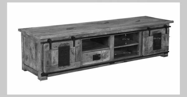 IRON II. TV stolek 200x55 cm, mango