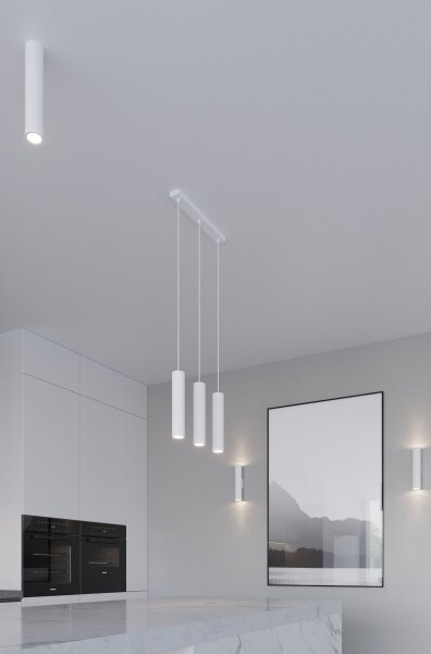 Sollux SL.1868 - Lustr na lanku LAGOS 2xGU10/10W/230V bílá