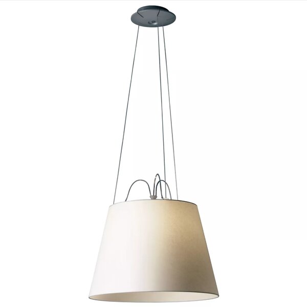 Artemide 2TOL Tolomeo Mega sospensione 42, designové závěsné svítidlo, 1x21W E27, stínítka z pergamenu průměr 42cm