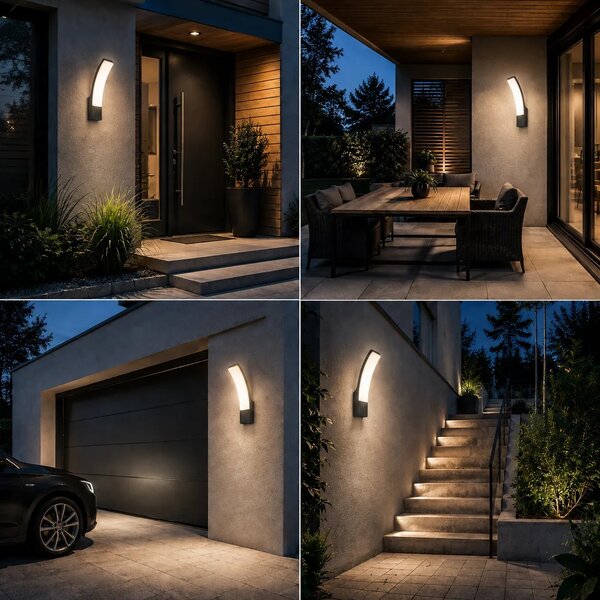 Toolight Fasádní LED osvětlení Garden JNH032-G černé