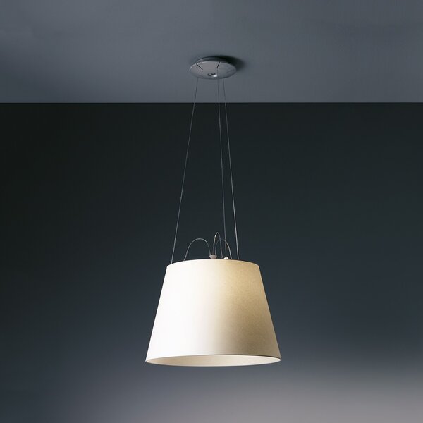 Artemide 2TOL Tolomeo Mega sospensione 42, designové závěsné svítidlo, 1x21W E27, stínítka z pergamenu průměr 42cm