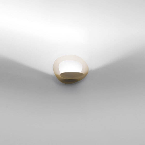 Artemide 1248020A Pirce micro wall, zlaté designové nástěnné svítidlo, 27W LED 3000K, šířka: 22cm