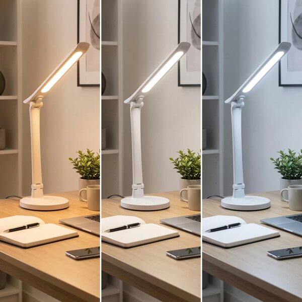 Toolight Stolní LED lampička JNH048-T bílá