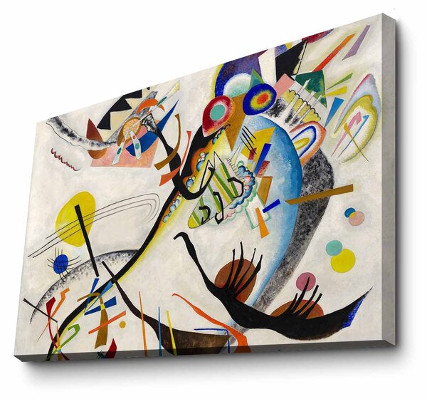 ASIR Obraz na pátně reprodukce BLUE SEGMENT W. KADINSKY 70 cm