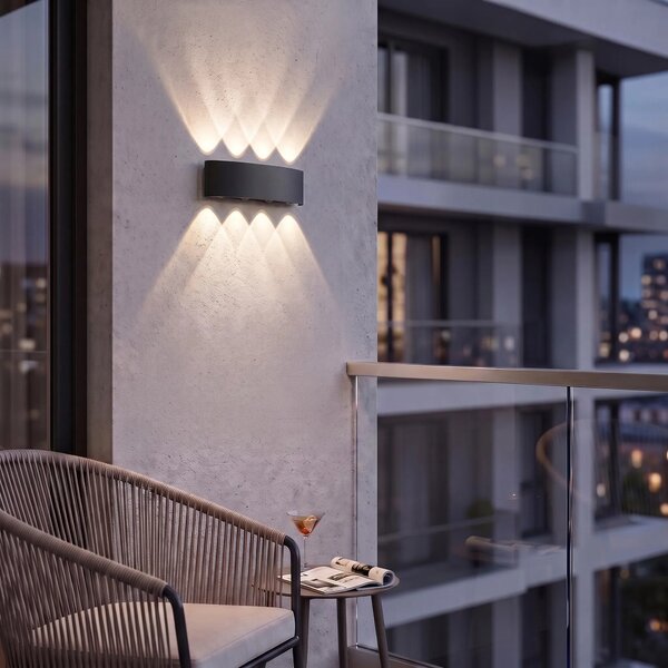 Toolight Fasádní LED osvětlení Garden 3 JNH041-8G černé