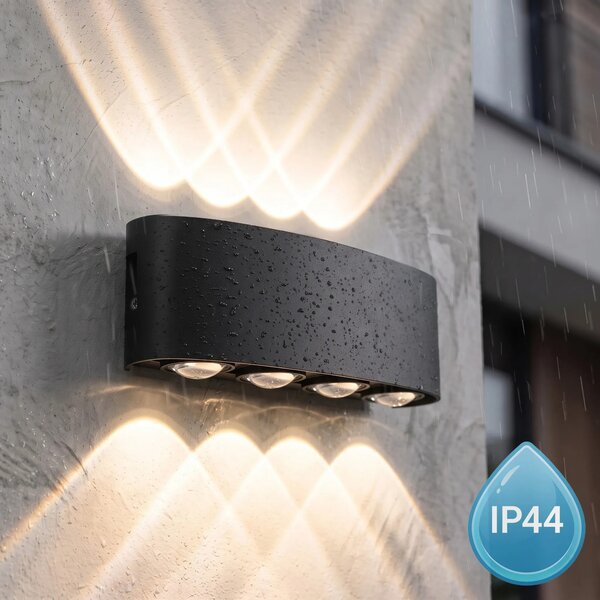 Toolight Fasádní LED osvětlení Garden 3 JNH041-8G černé