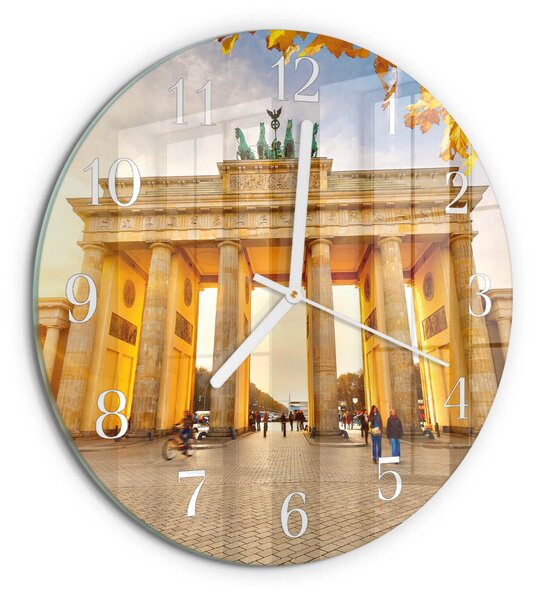 Skleněné hodiny na stěnu Berlín zsob-fi30-00085282