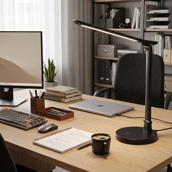 Toolight Stolní LED lampička JNH048-T černá