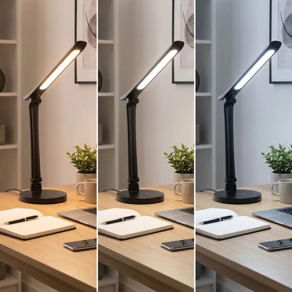 Toolight Stolní LED lampička JNH048-T černá