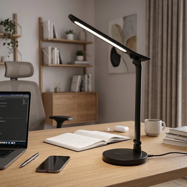 Toolight Stolní LED lampička JNH048-T černá