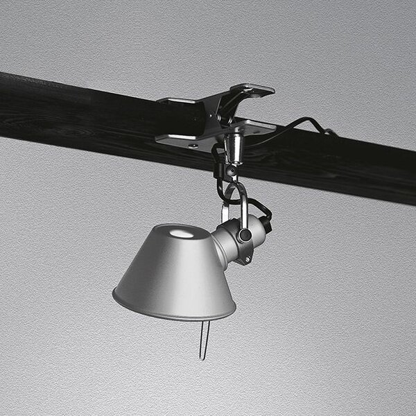Artemide A010800 Tolomeo Micro pinza, hliníková lampa s klipem, 1x46W E14, hliník, 20 cm