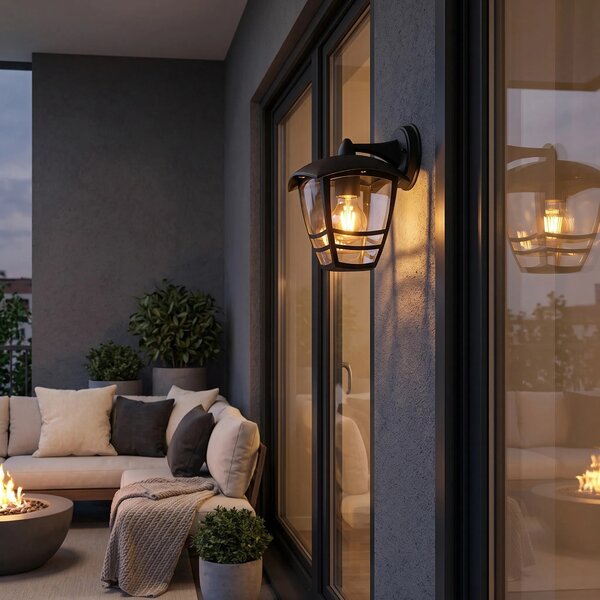 Toolight Fasádní osvětlení Garden Lucerna JNH037-1G černé
