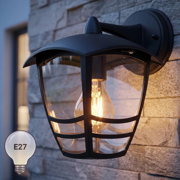 Toolight Fasádní osvětlení Garden Lucerna JNH037-1G černé