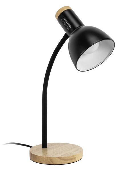 Toolight Stolní lampička Retro Wood JNH046-1T černá/dekor dřeva