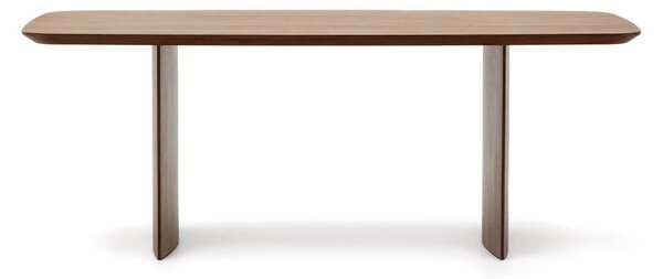 Hnědý jídelní stůl v dekoru ořechu 100x200 cm Litto – Kave Home