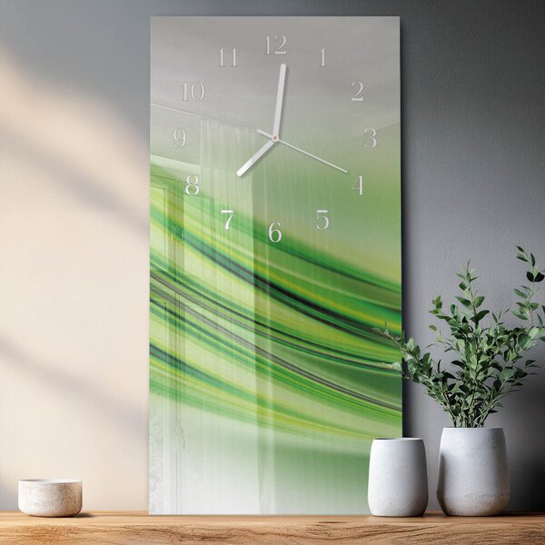 Skleněné hodiny vertikální Abstraktní umění zsppb-30x60-00080787