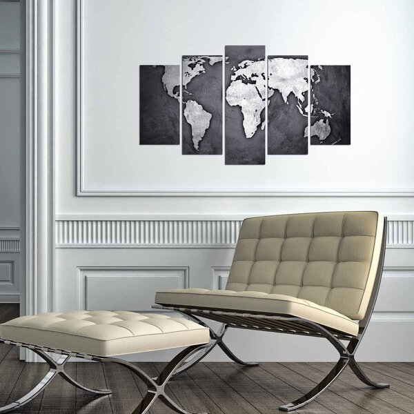 ASIR Nástěnné dekorační obrázky SVĚT 110 cm MDF