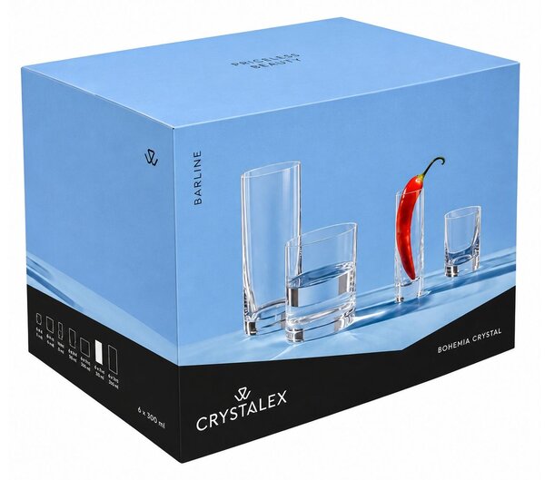 Crystalex Sklenice Barline 230 ml 6 ks