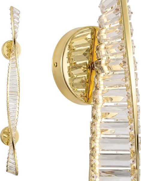 Toolight Nástěnné LED osvětlení Crystal 100 APP1952-W zlaté