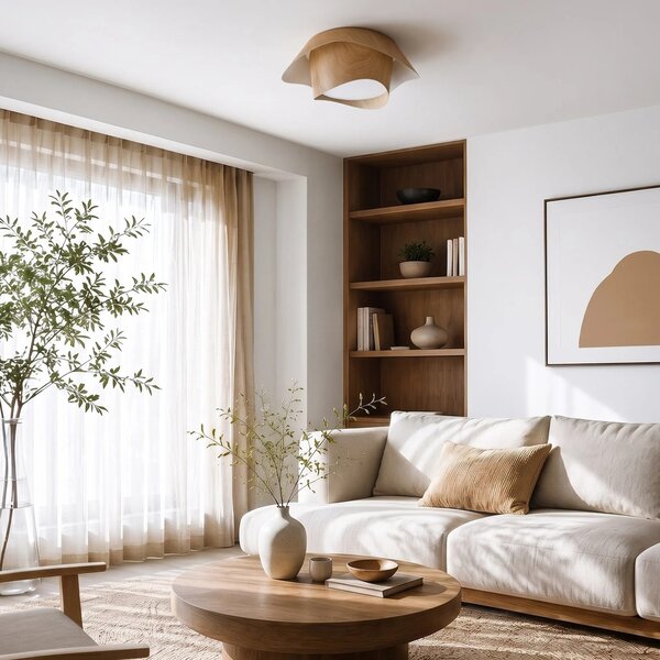 Toolight Stropní LED osvětlení Modern Wood APP1930-C 40cm dekor dřeva
