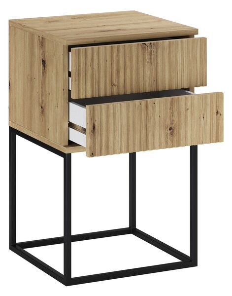 Comad Noční stolek Spello 40 se dvěma zásuvkami - dub artisan