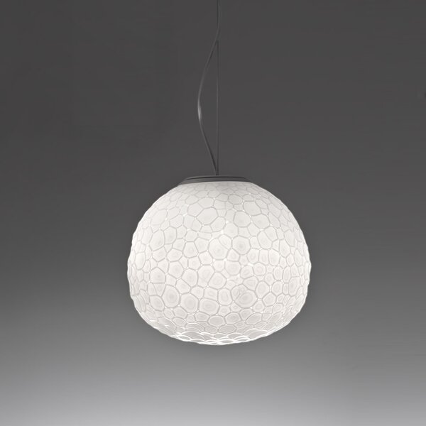 Artemide 1702010A Meteorite suspension 35, závěsné designové svítidlo z foukaného skla, 1x150W E27, prům. 35cm