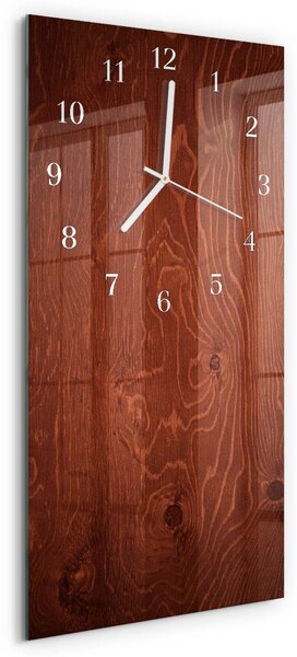 Skleněné hodiny vertikální Dřevěné panely zsppb-30x60-00083501