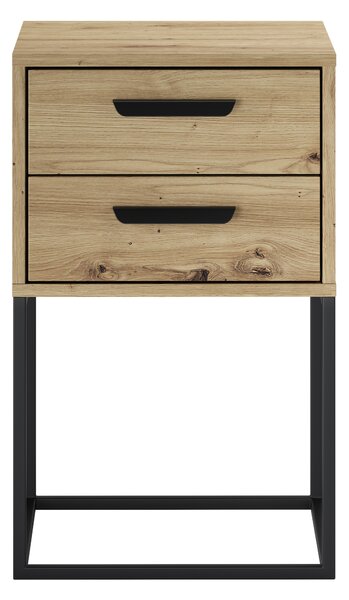 Comad Noční stolek Navello 40 se dvěma zásuvkami - dub artisan
