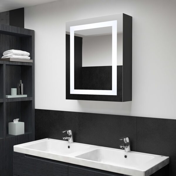 LED koupelnová skříňka se zrcadlem 50 x 13 x 70 cm