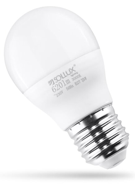 LED žárovka E27 3000k 7,5w 620lm