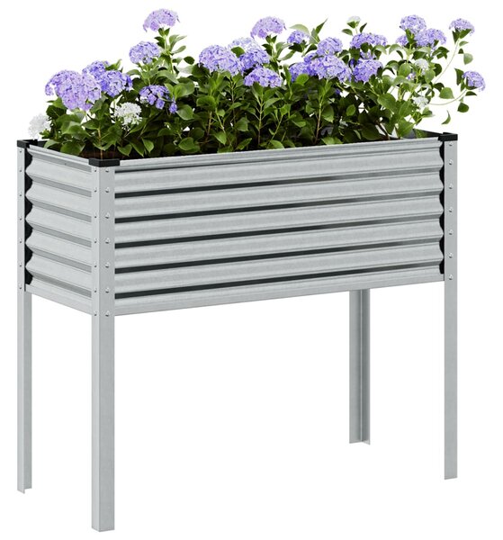 Zahradní truhlík 100 x 41 x 90 cm pozinkovaná ocel