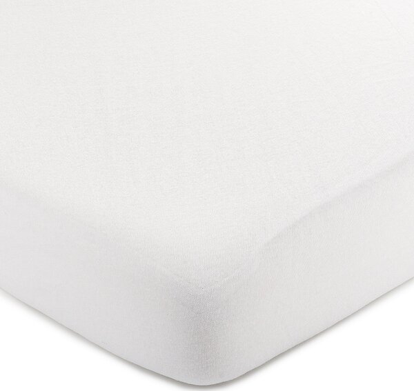 Jersey prostěradlo bílá, 100 x 200 cm