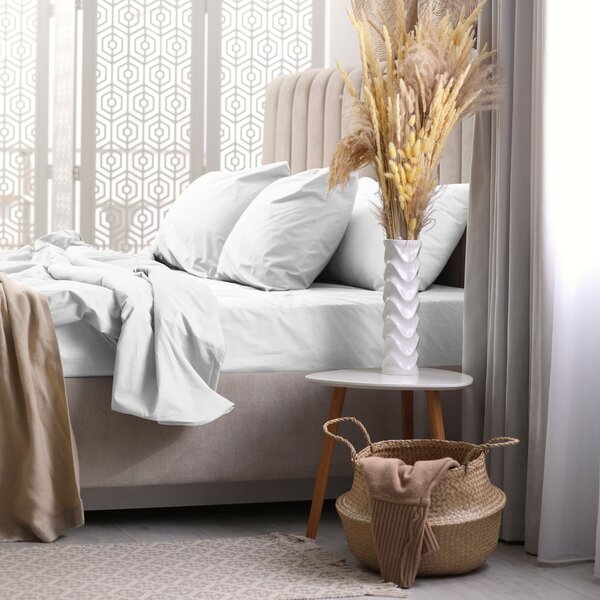 FROTÉ PROSTĚRADLO PREMIUM 180X200 CM BÍLÉ