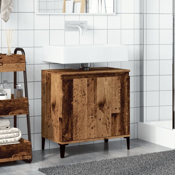 Skříňka pod umyvadlo old wood 58 x 33 x 60 cm kompozitní dřevo